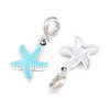 Alloy Enamel European Dangle Charms AL-CBAC2D3-02P-06-2