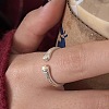 Alloy Cat Paws Cuff Open Rings for Women WGFDD1A-01-1