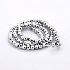 Round Non-magnetic Synthetic Hematite Beads Strands G-P061-62P-2