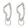 2Pcs Alloy Spring Gate Rings FIND-UN0010-11P-1
