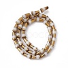 Electroplate Glass Beads Strands EGLA-L035-HR02-2