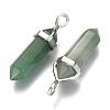 Natural Mixed Gemstone Double Terminated Pointed Pendants G-F295-04-3