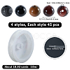 DIY Natural Black Onyx & Lava Rock & Tiger Eye Round Beads Bracelets Making Kits DIY-SC0030-25-2