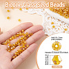 Picasso Baking Paint Glass Seed Beads SEED-TA0001-62B-3