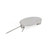 304 Stainless Steel Brooch Cabochon Settings STAS-E547-08I-P-3