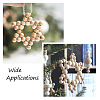 Elecrelive 2Pcs 2 Style Christmas Theme Wood Pendant Decorations HJEW-EL0001-01B-5