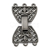 Brass Fold Over Clasps KK-N254-117B-02-1