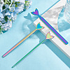 3Pcs 3 Style Stainless Steel Fishtail Bangle Blank Strips FIND-UN0001-96MC-2