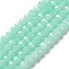 Baking Paint Imitation Jade Glass Bead Strands DGLA-A034-J8MM-A22-1