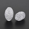 Transparent Crackle Acrylic European Beads CACR-S010-10-4