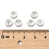 Brass Grade A Rhinestone Spacer Beads RB-A014-Z7mm-28S-3
