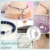 2Pcs 925 Sterling Silver Rhinestone Clasps FIND-PH0022-30B-6