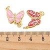 Rack Plating Brass & Cubic Zirconia & Shell & Enamel Box Clasps KK-S373-04G-3