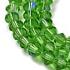 Transparent Electroplate Glass Beads Strands EGLA-A039-T3mm-L03-3