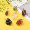 Natural Gemstone Pendants PALLOY-JF00507-4