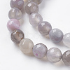 Natural Striped Agate/Banded Agate Beads Strands X-G-G581-8mm-09-3