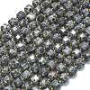 Natural Fluorescent Syenite Rock Beads Strands G-K389-A39-01-1