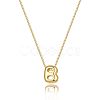Brass Initial Pendant Box Chain Necklaces for Women FS-WG5C822-02-2