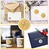 Plastic Self Adhesive Gold Foil Embossed Stickers DIY-WH0575-067-4
