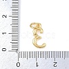 Brass Micro Pave Clear Cubic Zirconia Charms KK-P339-27G-03-3