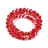 Electroplate Transparent Glass Beads Strands EGLA-B011-02A-AB01-2