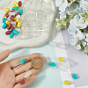 48Pcs 4 Colors Clear Glass Wishing Bottle Pendants GLAA-SC0002-56-3