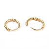 304 Stainless Steel Twist Rope Shape Hoop Earrings for Women EJEW-I278-01B-G-2