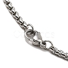 Non-Tarnish 201 Stainless Steel Pendant Necklaces NJEW-M212-01B-P-3