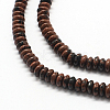 Rondelle Natural Mahogany Obsidian Bead Strands X-G-Q447-03-3