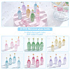 Olycraft 24Pcs 6 Colors Dummy Bottle Transparent Resin Cabochon RESI-OC0001-58-3