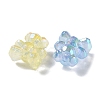 Luminous Rainbow Iridescent Plating Transparent Acrylic Beads PACR-C007-03-3