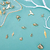 Ocean Theme Brass Pendants KK-SC0001-54G-4