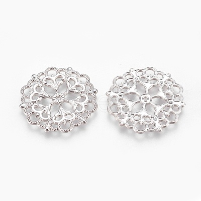 Tibetan Style Filigree Joiners Links TIBE-A11623-P-LF-1