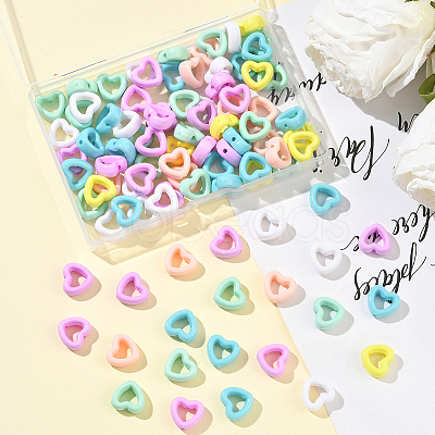 100Pcs Acrylic Bead Frame OACR-SP0001-72A-1