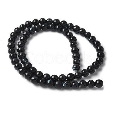 Natural Black Lip Shell Beads Strands SSHEL-C013-01A-1