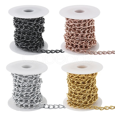 3m Aluminium Twisted Curb Chains CHA-YW0001-04B-1