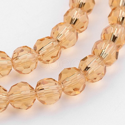 Transparent Glass Bead Strands GLAA-G013-6mm-92-1