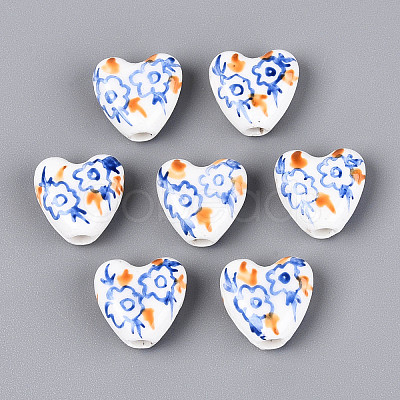 Handmade Porcelain Ceramic Beads PORC-T134-28B-1