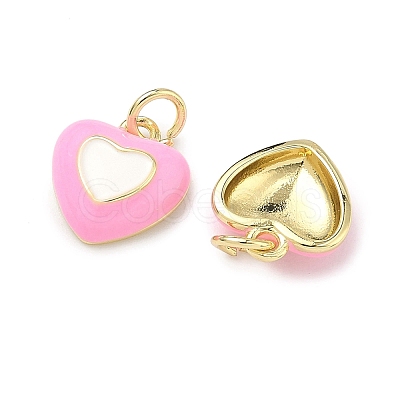 Brass Enamel Pendants KK-B170-01G-04-1