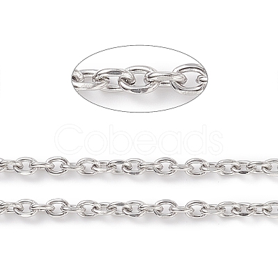 Tarnish Resistant 304 Stainless Steel Cable Chains CHS-L017-23B-1