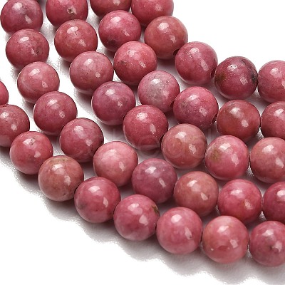 Natural Rhodonite Beads Strands G-F820-K06-6mm-1