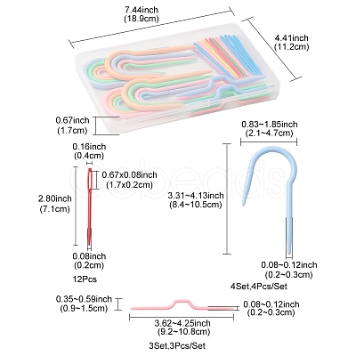 ABS Plastic Cable Stitch Knitting Needles TOOL-FS0001-02-1