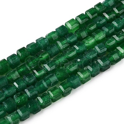 Dyed Natural White Jade Beads Strands G-T138-212-1