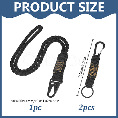 2Pcs Polyester Cord Rope Rock Climbing HJEW-HY0001-45A-1