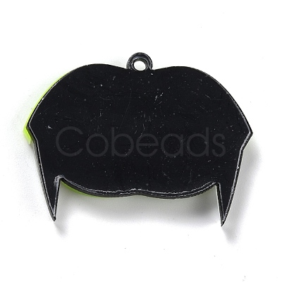 Western Style Fluorescent Acrylic Pendants BACR-I001-01C-1