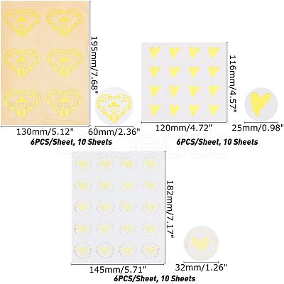 30 Sheets 3 Style Self Adhesive Stickers DIY-GA0002-44-1