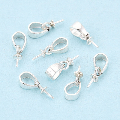 925 Sterling Silver Cup Peg Bails STER-T009-23S-1