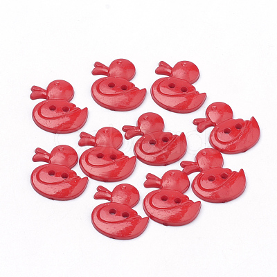 2-Hole Acrylic Buttons BUTT-Q037-10-1