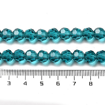Transparent Glass Beads X-EGLA-A035-T8mm-D12-1