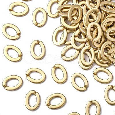 Opaque Spray Painted Acrylic Linking Rings OACR-S021-27A-B01-1